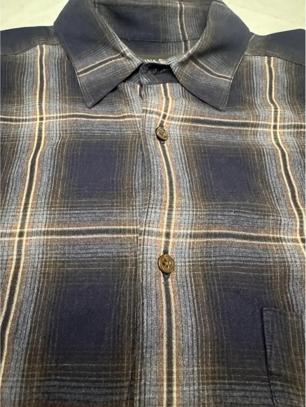 Banana Republic Men's Large Long Sleeve Plaid Button Down
